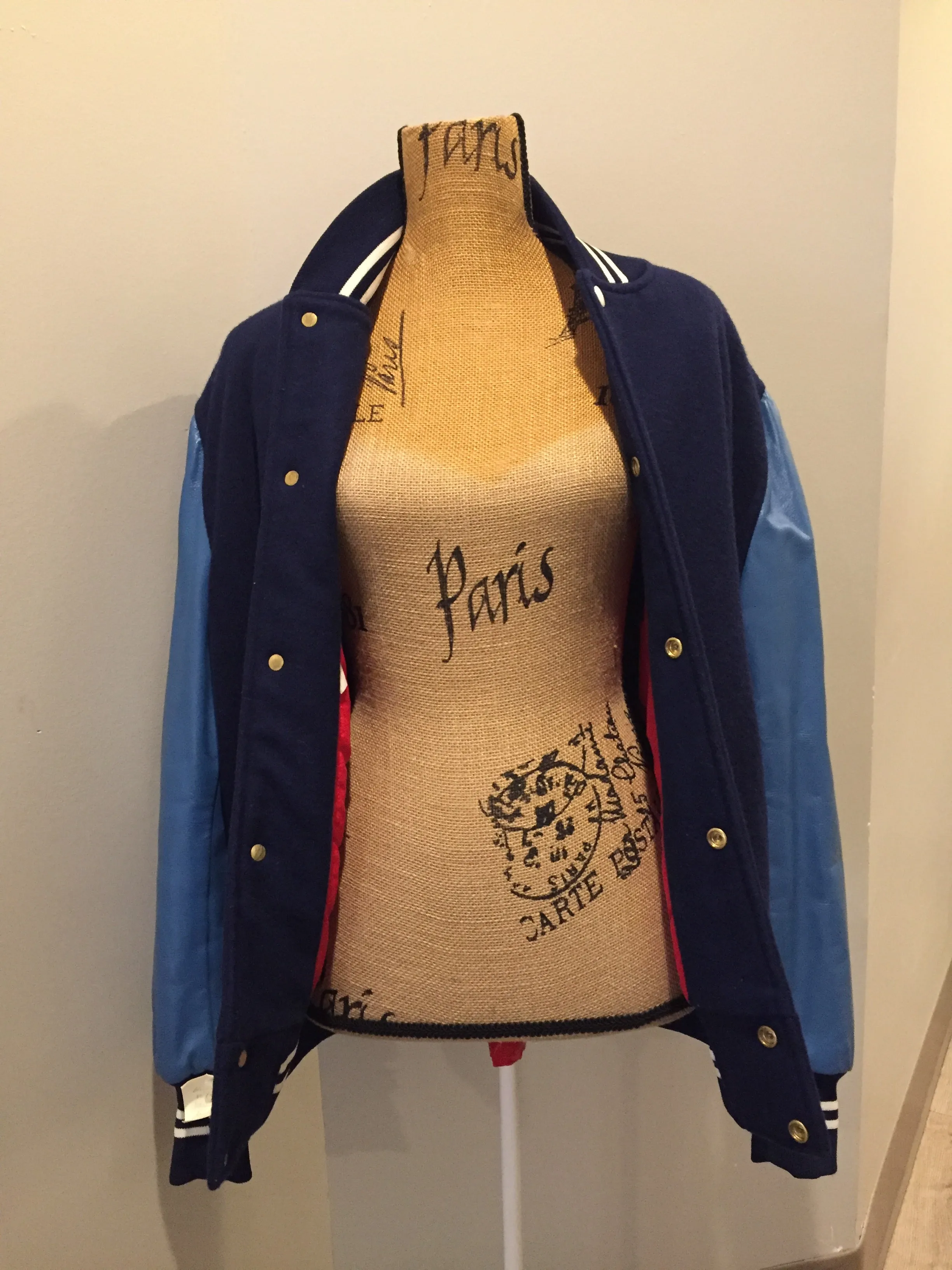 Vintage Blue Varsity Jacket, SOLD