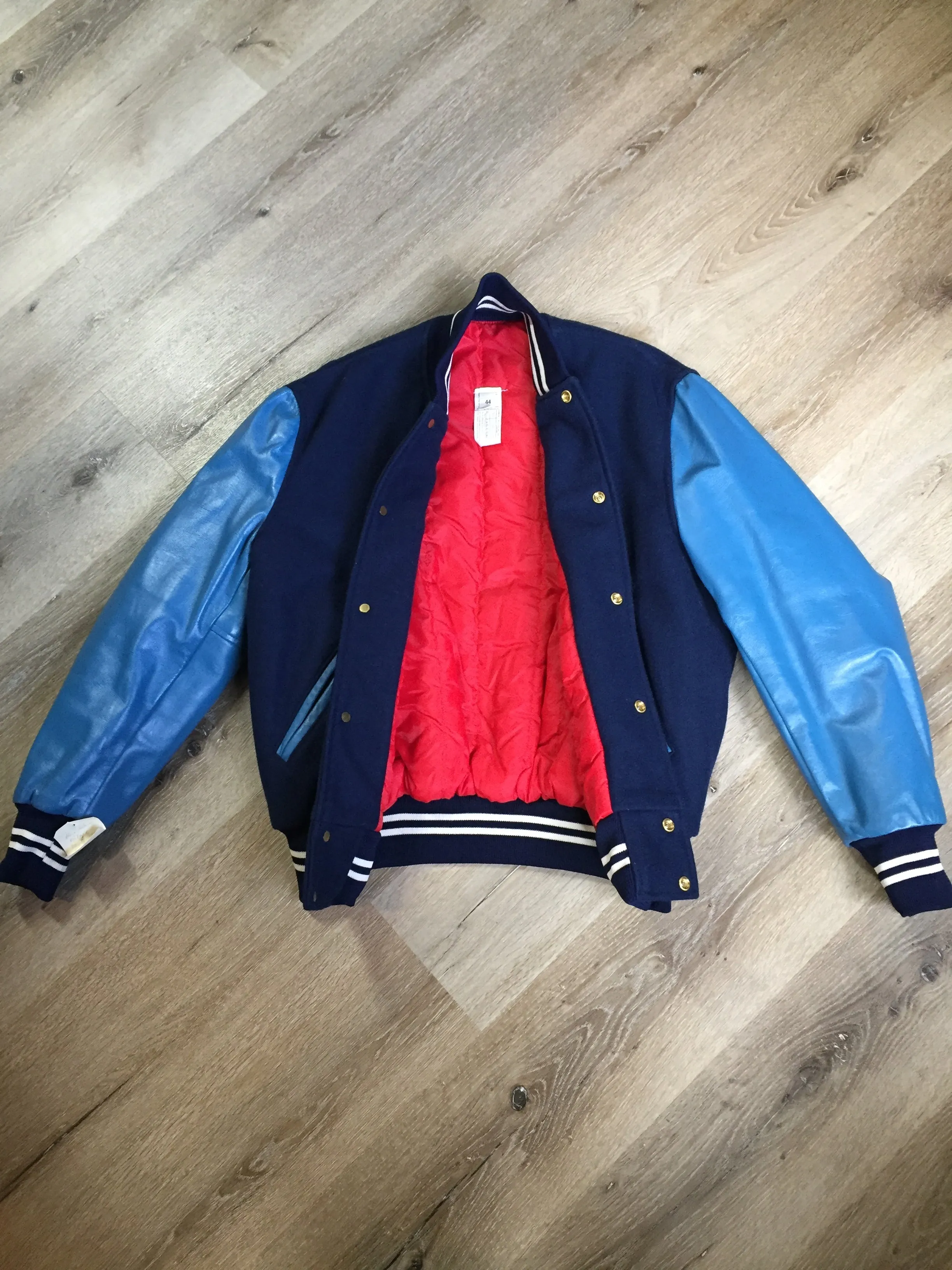 Vintage Blue Varsity Jacket, SOLD