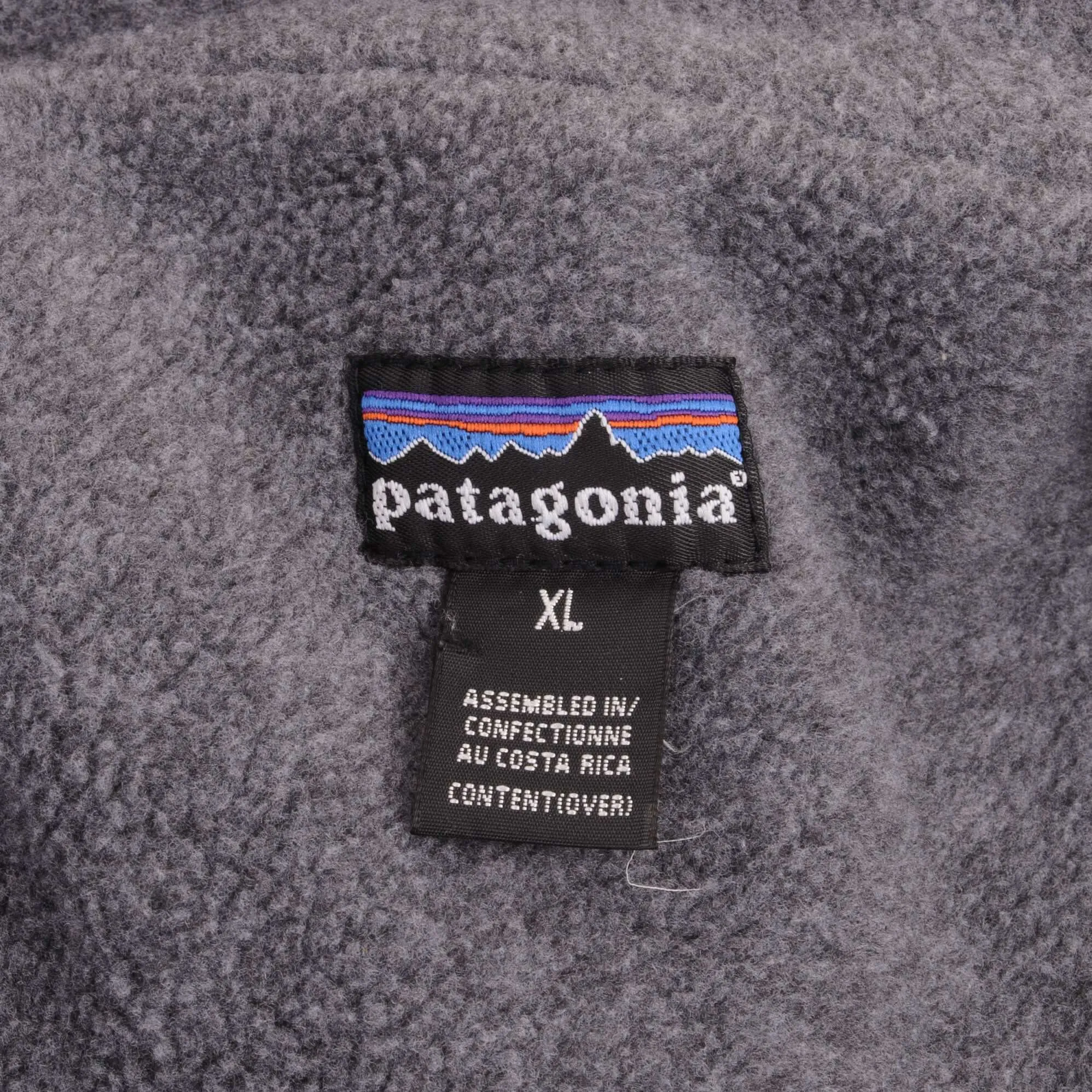 VINTAGE PATAGONIA FLEECE SLEEVELESS GRAY VEST JACKET 1990S SIZE XL