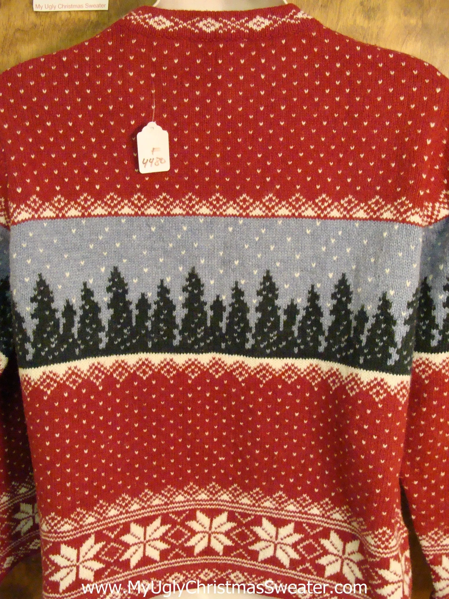 Vintage Style 2sided Woodsy Xmas Sweater