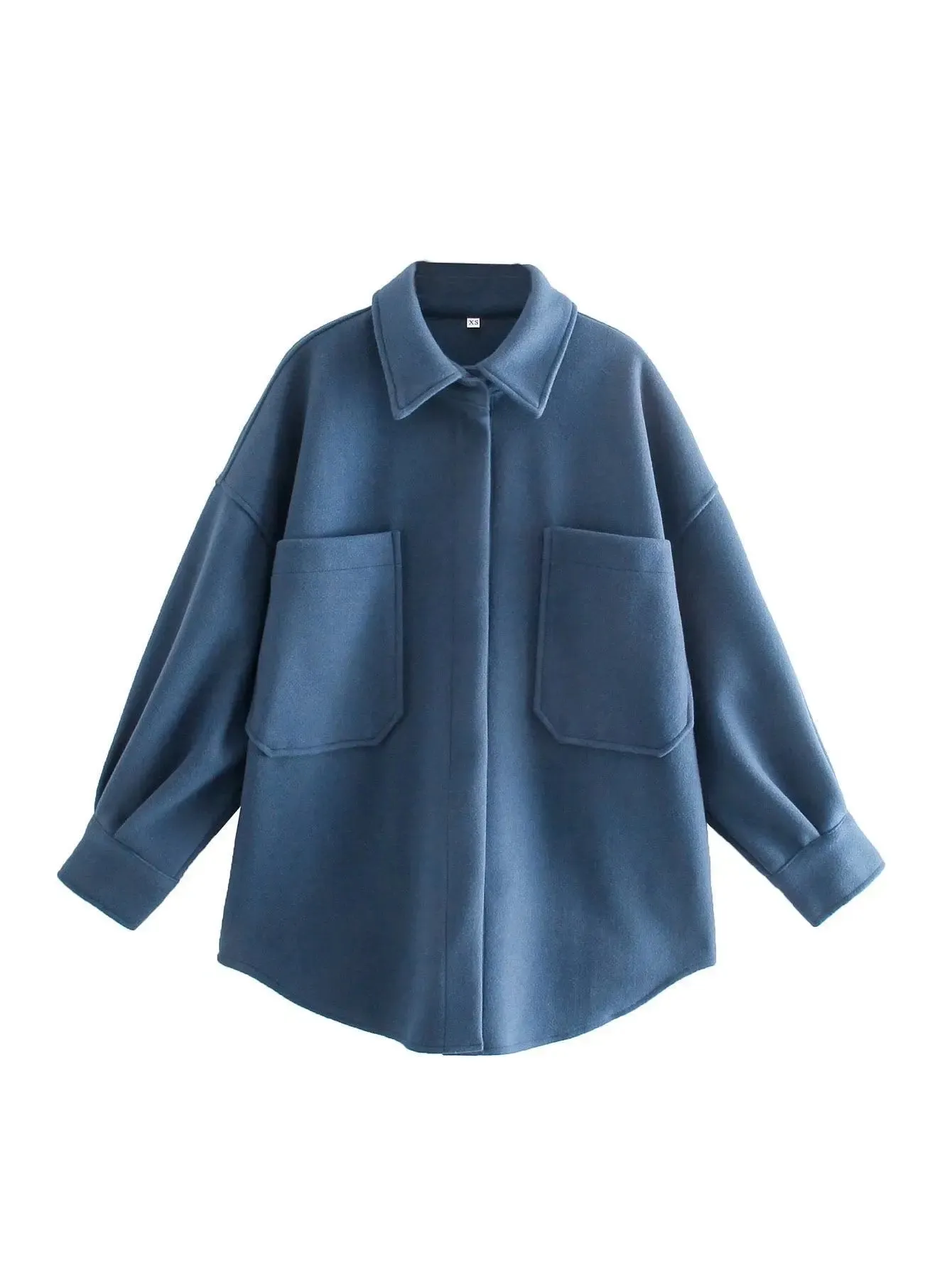 Vintage Woolen Shirt Top Spring Winter New Loose Profile Shirt jacket