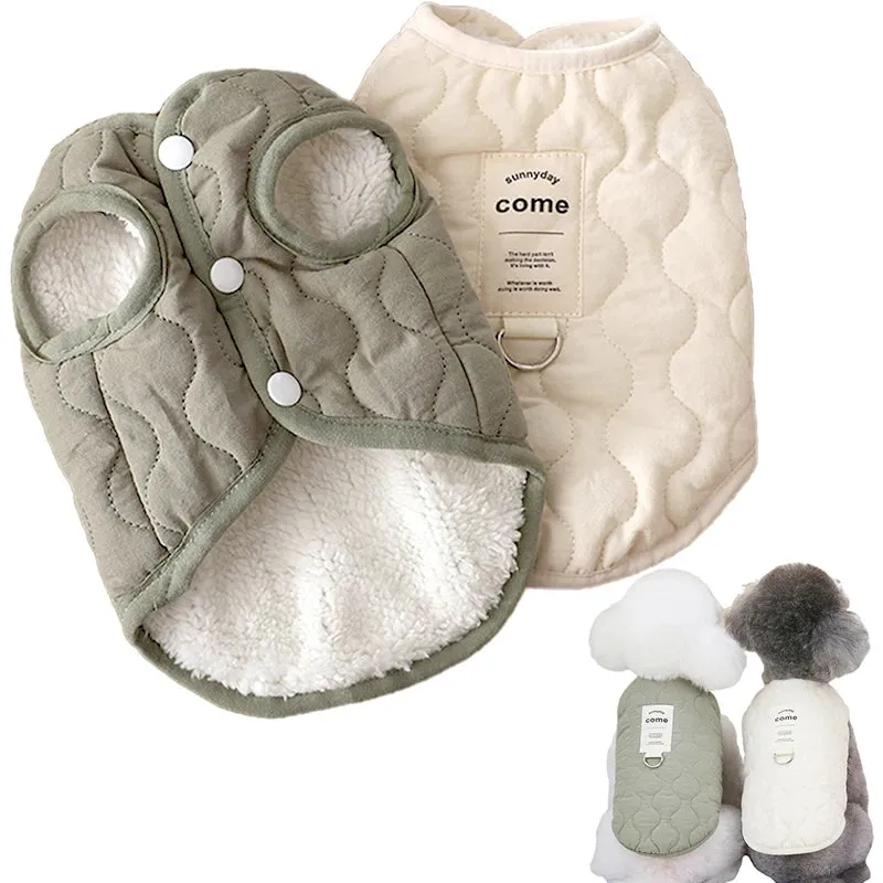 Warm Winter Vest Jacket for Small to Medium Dogs and Cats