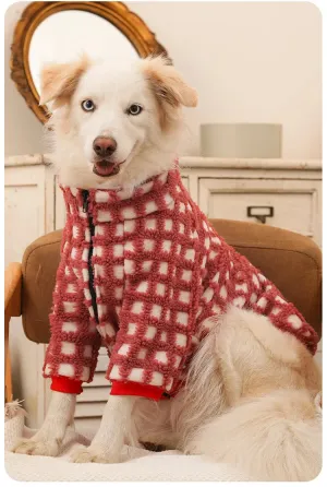 Winter / Autumn Large Dog Clothes dog Lamb Cashmere Warm plush coat