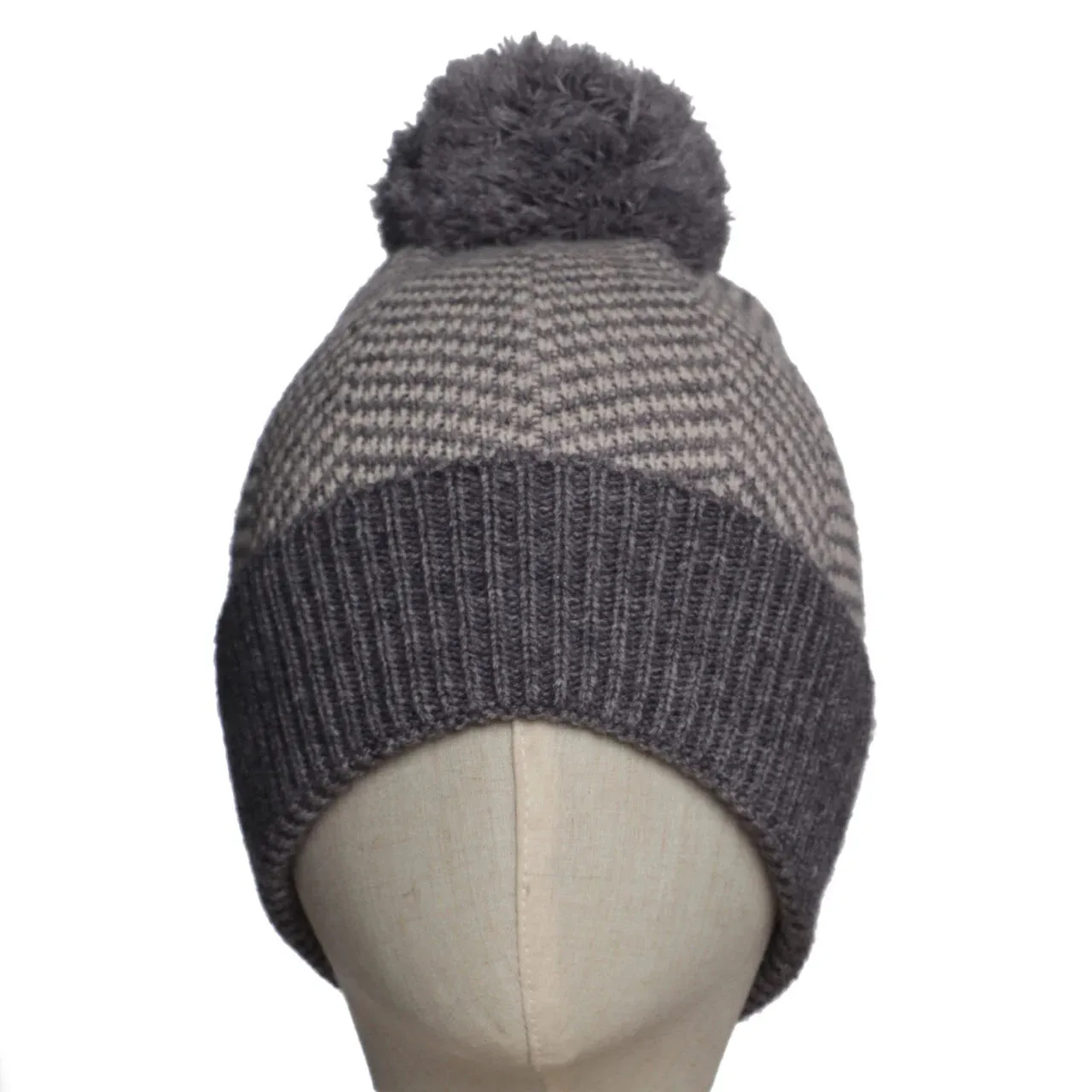 Winter Beanie Herringbone Grey