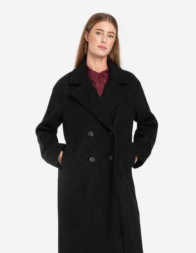 Women's Casual Long Double-Breasted Winter Coat | Ideal for Autumn/Winter