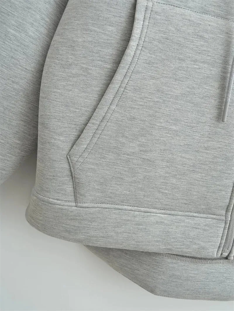 Women's Casual Oversized Hoodie with Double Pockets | Ideal for Autumn/Winter