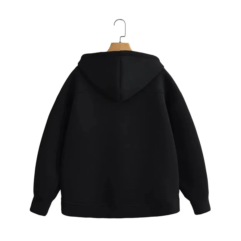 Women's Casual Oversized Hoodie with Double Pockets | Ideal for Autumn/Winter