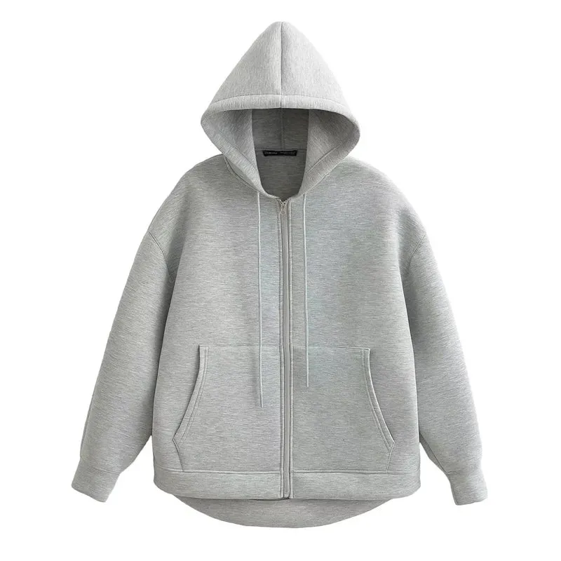 Women's Casual Oversized Hoodie with Double Pockets | Ideal for Autumn/Winter