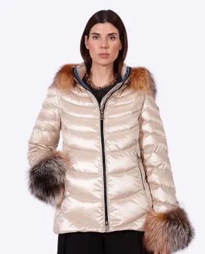 Women's down jacket ELIZABETH CHAMPAGNE