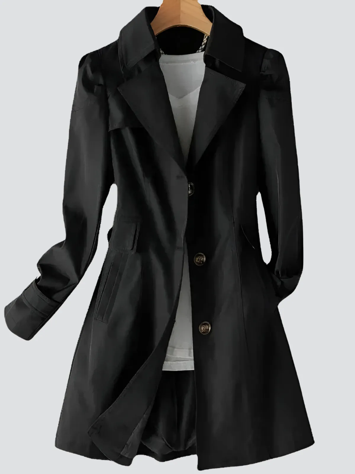 Women's Stylish Single-Breasted Windbreaker Trench Coat | Ideal for Autumn/Winter