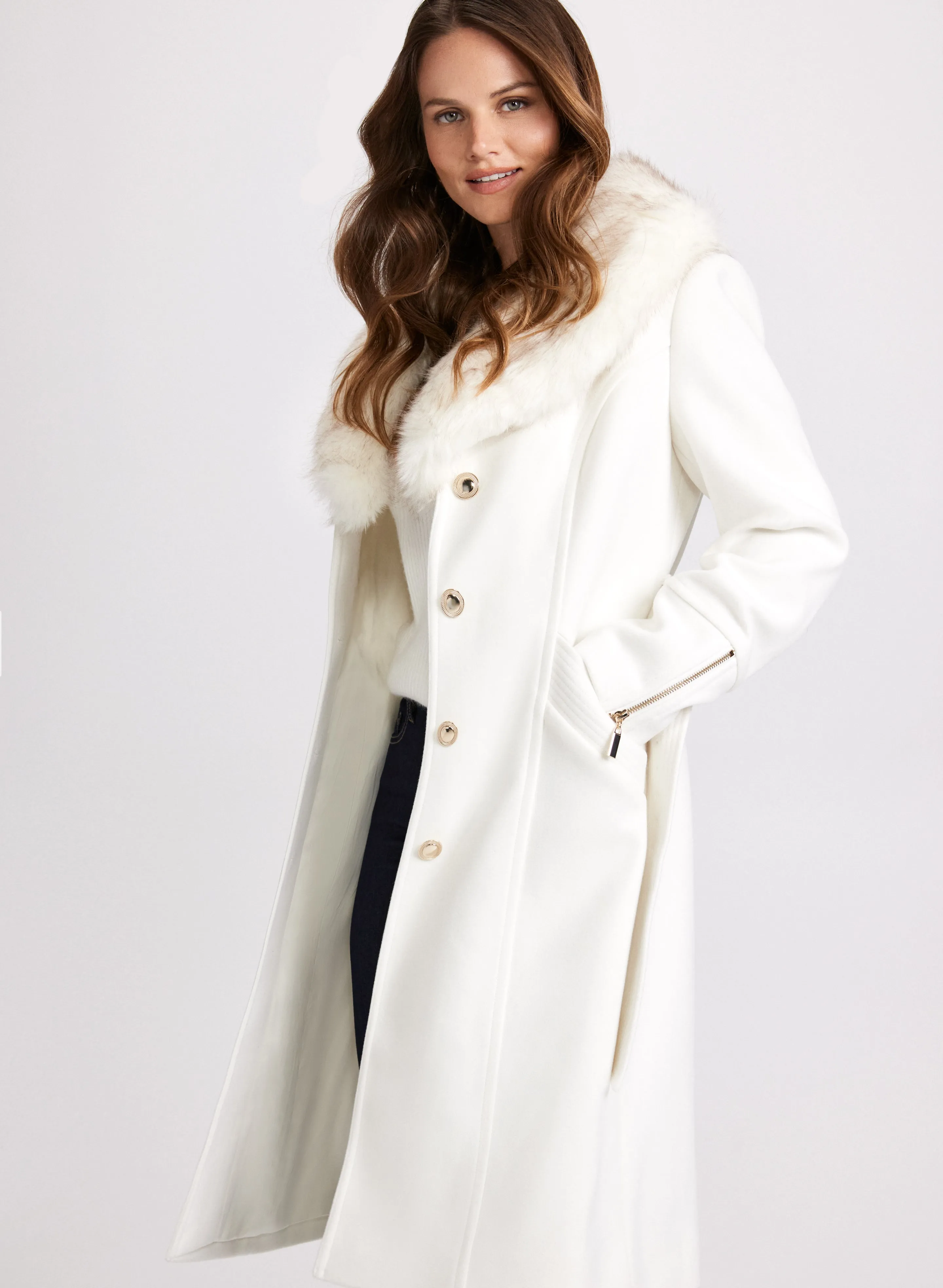 Wool-Blend Coat