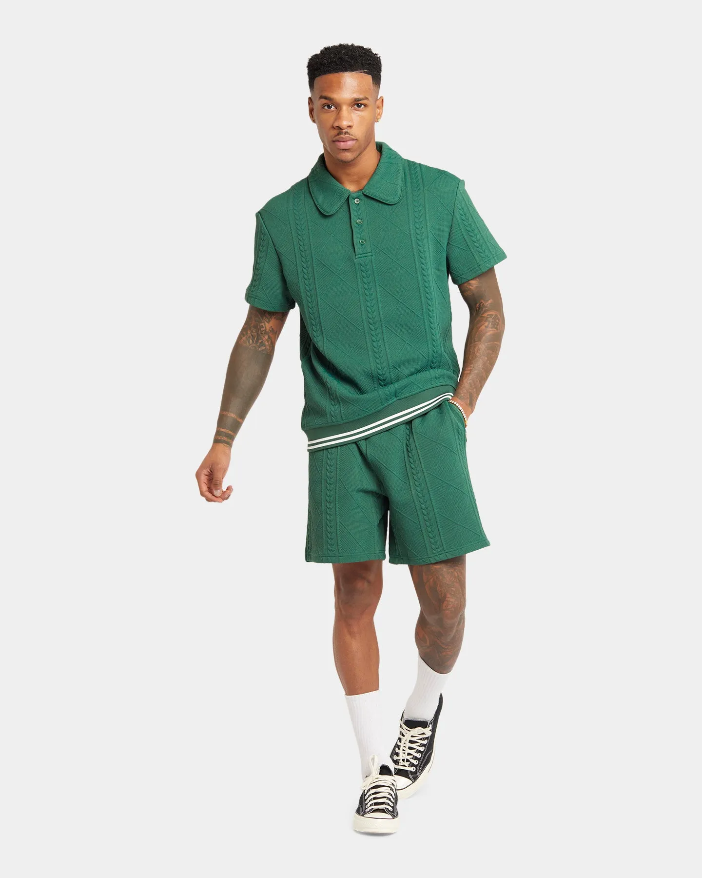 XXIII Danny Knit Shorts Dark Green