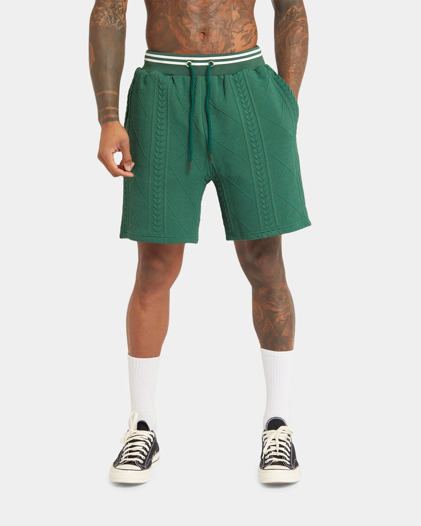 XXIII Danny Knit Shorts Dark Green