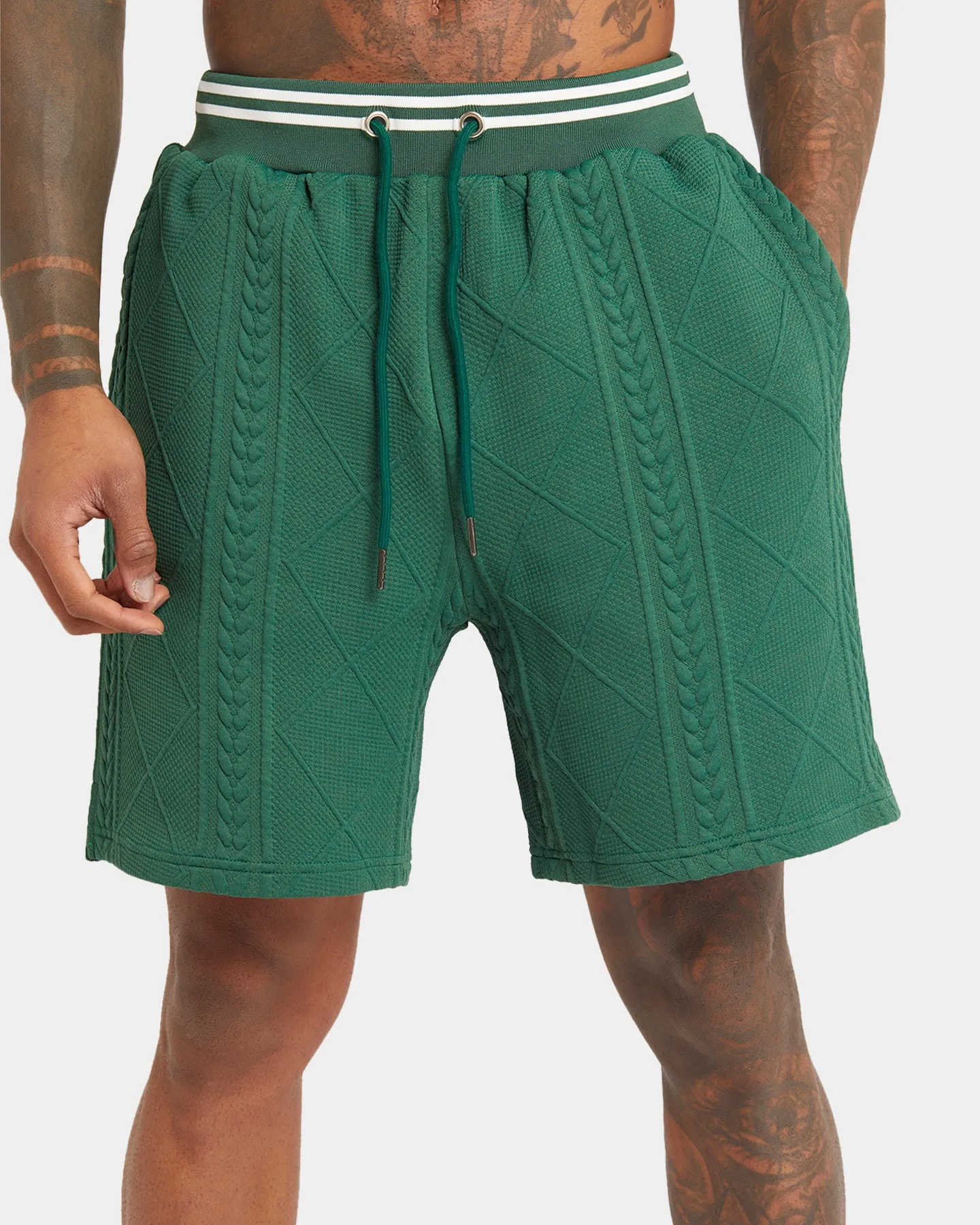 XXIII Danny Knit Shorts Dark Green