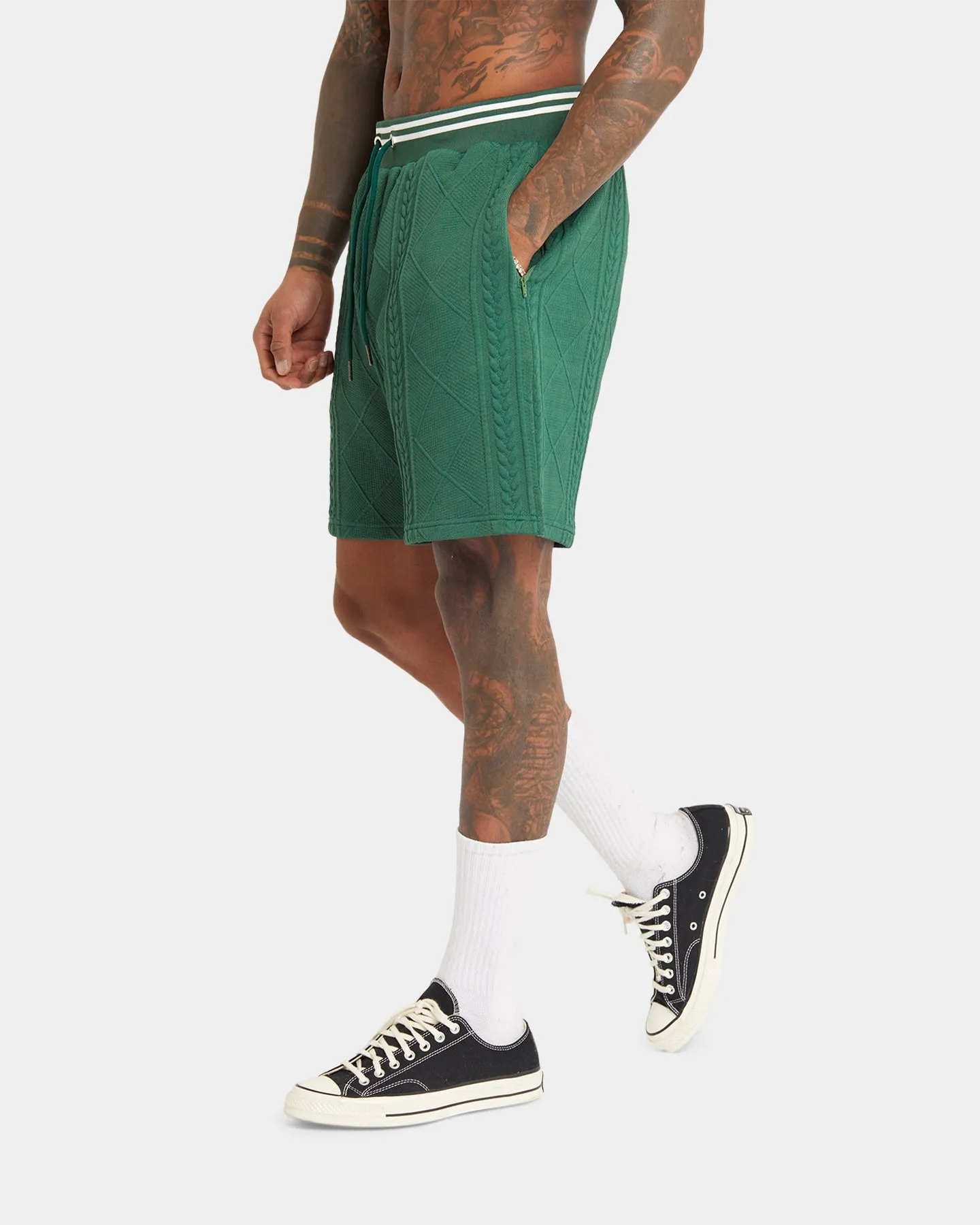 XXIII Danny Knit Shorts Dark Green